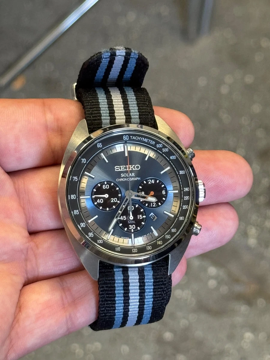 Seiko Solar Chronograph Watches for sale - eBay