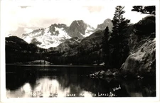 Shadow Lake near Mammoth Lakes CA Willard RPPC Real Photo Postcard c1950s