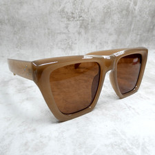 Sojos Translucent Brown Square Polarized Sunglasses - SY SJ2179 52-23-141