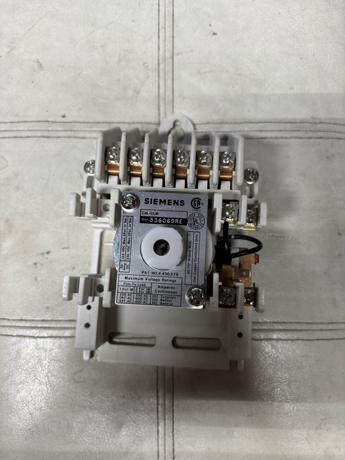 Siemens CLM 6P 120V Coil Lighting Contactor w 120V Module, New