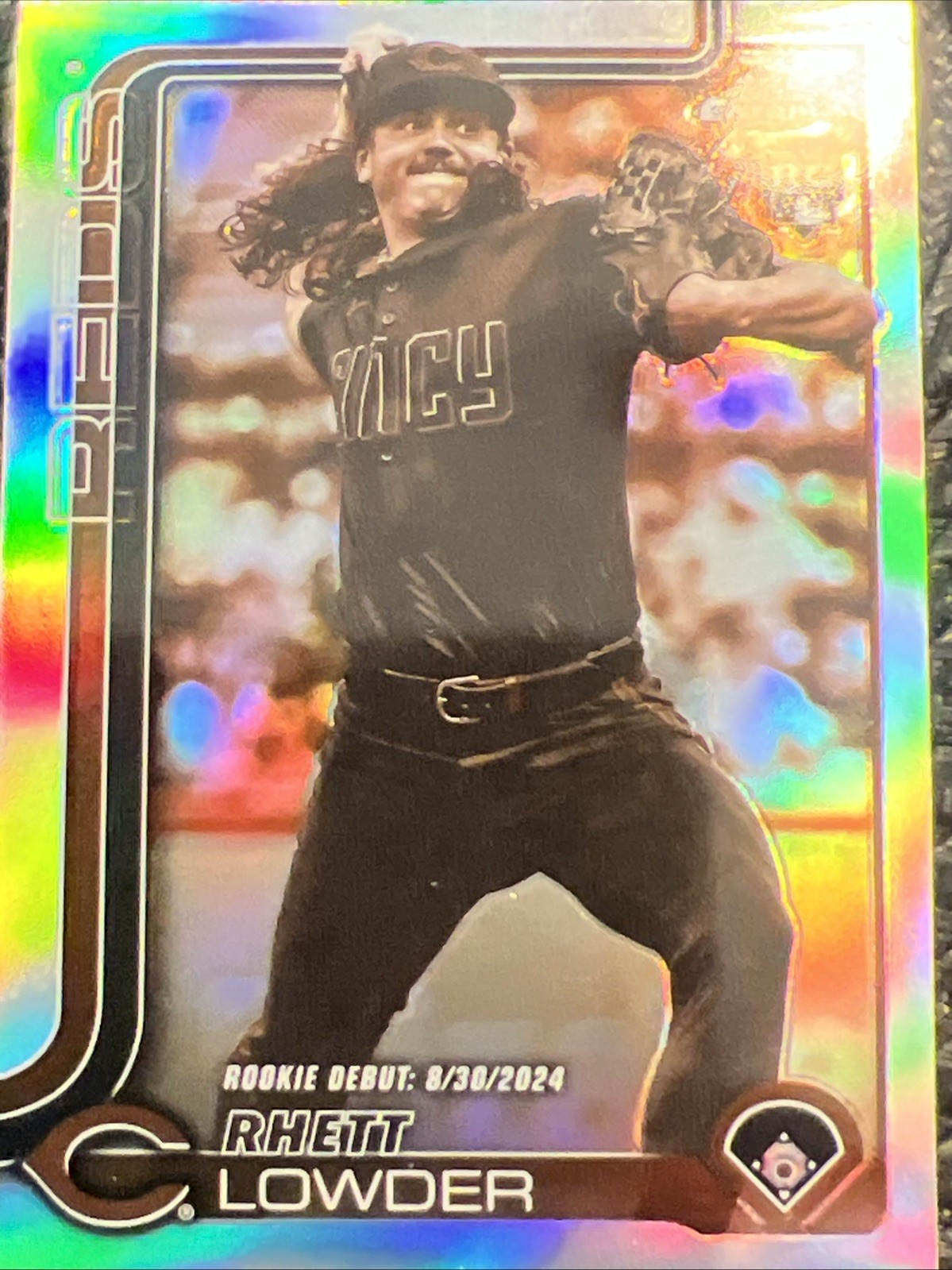 Rhett Lowder 2024 Topps #USC110 Blue Refractor “Debut” Rare