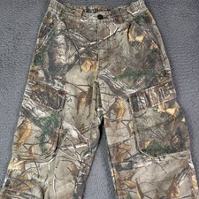 Redhead Silent Hide Pants Mens 28x31 Green Camo Cargo Hunting Outdoor Real Tree