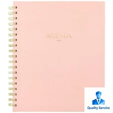 Sugar Paper Essentials 2026 10.25"x8.813" Large Hardcover Pink Badge