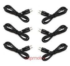 6 3.5MM MALE AUX AUXILIARY CABLES CAR AUDIO STEREO JACK GALAXY NOTE NEXUS LUMIA
