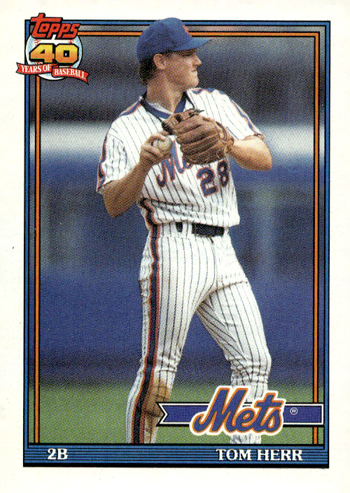 1991 Topps TOM HERR #64 NM