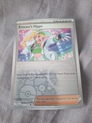 Emcee s Hype 163/182 Reverse Holo SV Destined Rivals Pokemon Karte