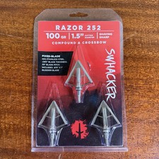 Swhacker Razor 252 Broadhead 100 Grain 3-pack Archery Crossbow 1.5" Cut