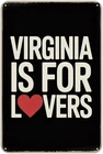 Virginia Is For Lovers Vintage Style Tin Metal Signs Home Décor 8x12