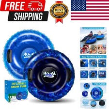Snow Tube, 40 Inch 2Pack / 47 Inch 1Pack Snow Sled for Kids and Adult, Thicke...