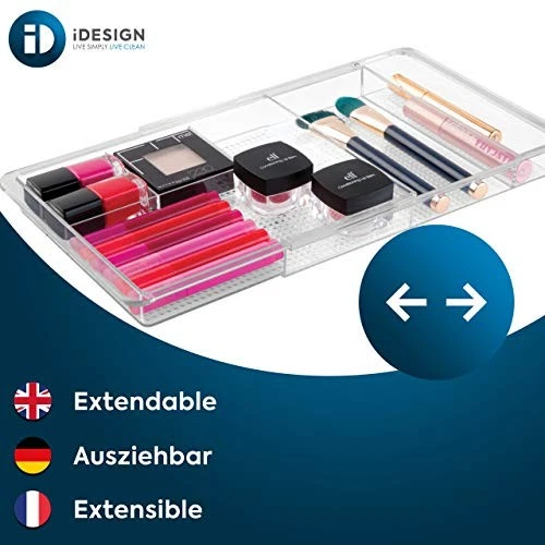  Expandable Vanity Drawer Organizer, The Clarity Collection – 11.25” to Clear - Image 3 of 4