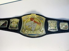 World Heavyweight Spinner Championship Wrestling Belt Replica Title 2mm Adult