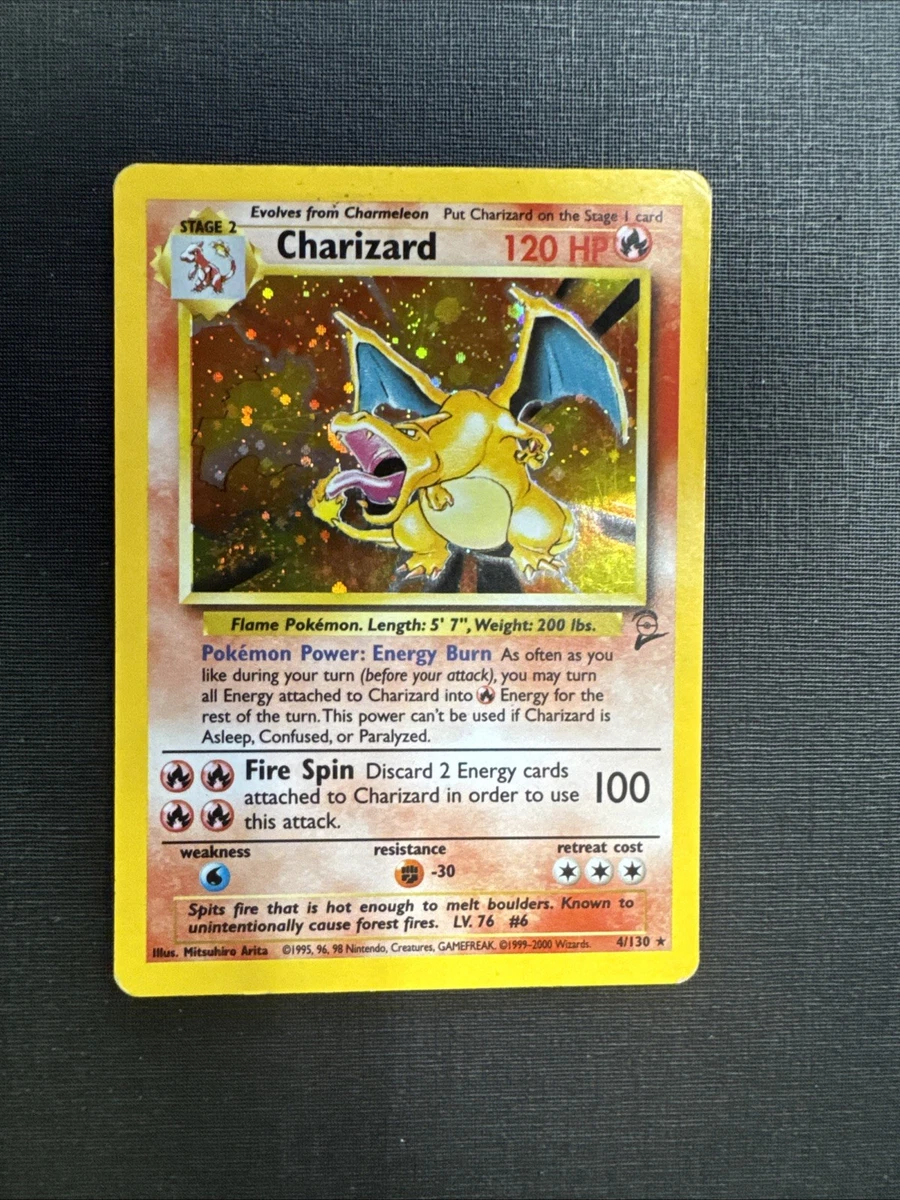 Charizard Pokémon TCG Holo Rare Base Set 2 Individual Collectible