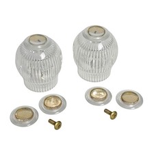 Danco 88671 Pair Of Faucet Handles For Sterling Tub/Shower Clear Acrylic