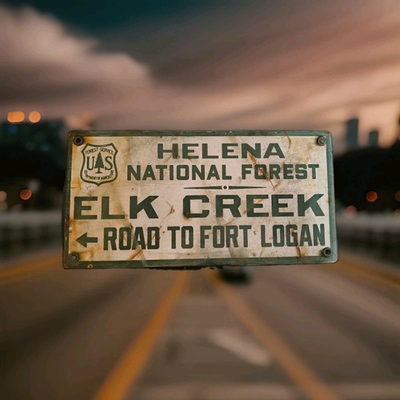 #ad Vintage Helena Lewis Clark National Forest Porcelain Sign Montana Texas Wyoming $174.99