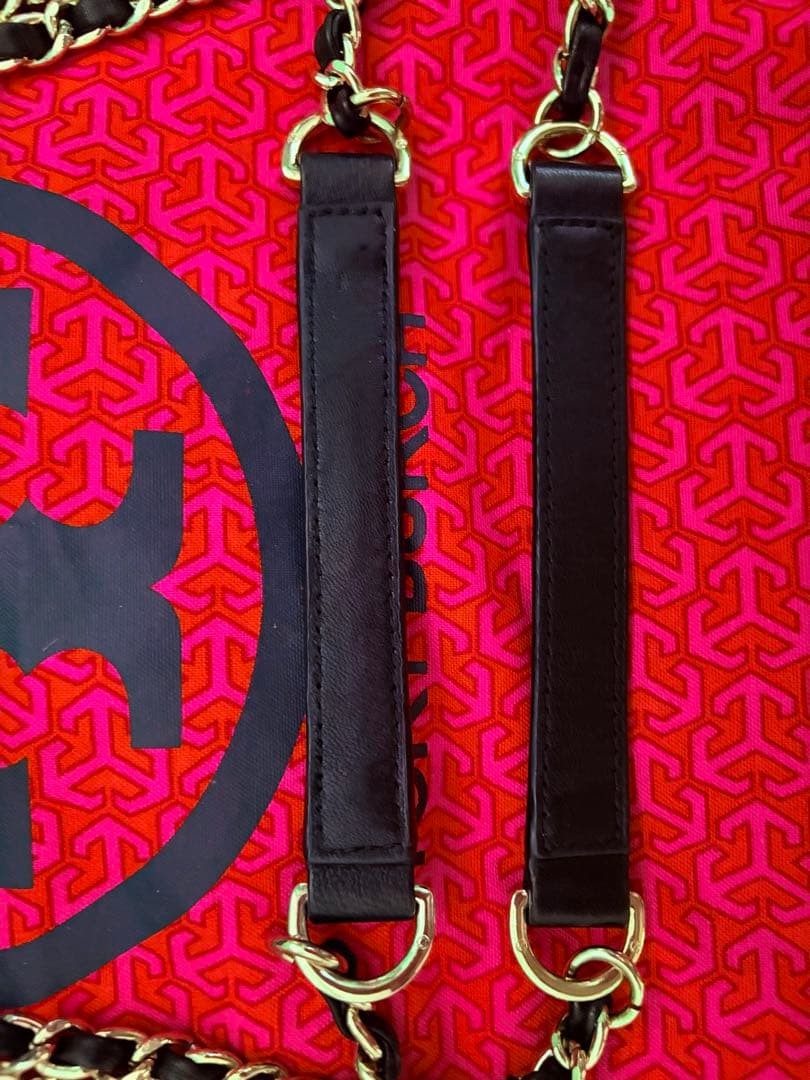 Tory Burch Chain Shoulder Bag Leather Black Women's From Japan thumbnail 14