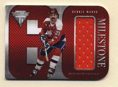 2013-14 Panini Titanium Milestone Dennis Maruk Jersey (Capitals) # 63/75