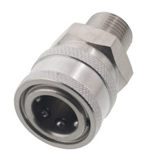 25 3/8" MPT Male Stainless Steel Socket Quick Connect Coupler Pressure Washer