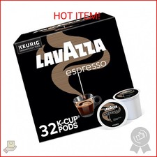 Lavazza Espresso, Single-Serve Keurig K-Cup Pods, Medium Roast Coffee, 32-Count