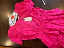 love shack fancy natasha watermelon ice dress, size large, new with tags