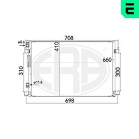ERA Kondensator Klimaanlage 667165 FüR Opel Vectra Z02 CC Signum Z03 Caravan F68