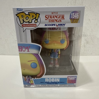 #ad Funko Pop Stranger Things: Robin #1546 Scoops Ahoy Sherbert Surprise Television $19.99