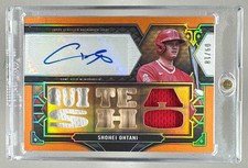 Shohei Ohtani 2022 Topps Triple Threads #TTAR-SO2 Amber GU Patch Auto 9/18
