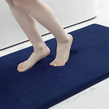 Super Absorbent Bath Mat Memory Foam Carpet Non-Slip Toilet Bathroom Rug Soft Li