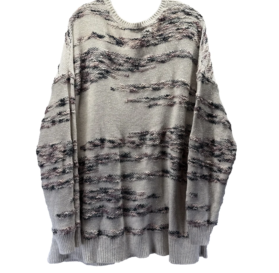 PureJill J Jill Women's Sweater Size 2X Colorful Textured Thick Knit Pullover - Image 2 of 4