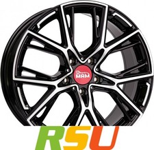 4x MAM B4 black front polish 8.5x19" ET45 LK5 112 ML 72.6 Alufelgen 19 Zoll