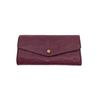 Louis Vuitton Porte-Feuille Curieuse Monogram Empreinte Leather Red Women's Used