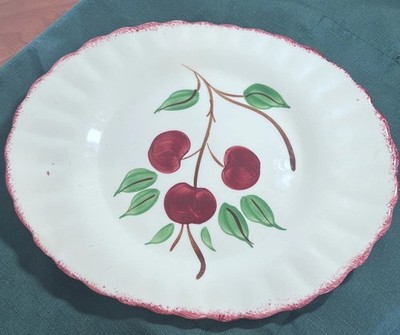 VTG BLUE RIDGE POTTERY OVAL PLATTER 'CHERRY BOUNCE'  11 5/8x8.75 Serving 