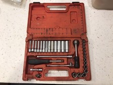 Snap on Eurotools 1/4” Socket Set General Service Set Deep & Shallow Sockets