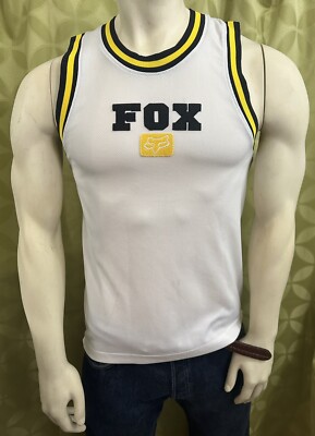 M Vintage FOX RACING Lance Mosley Tank Top Sleeveless BMX Jersey LOW MILES