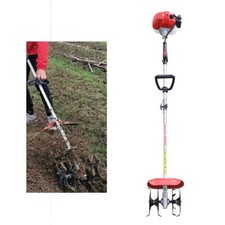 42.7CC Garden Tiller Cultivator Handheld 2 Stroke Gas Powered Engine Machine USA