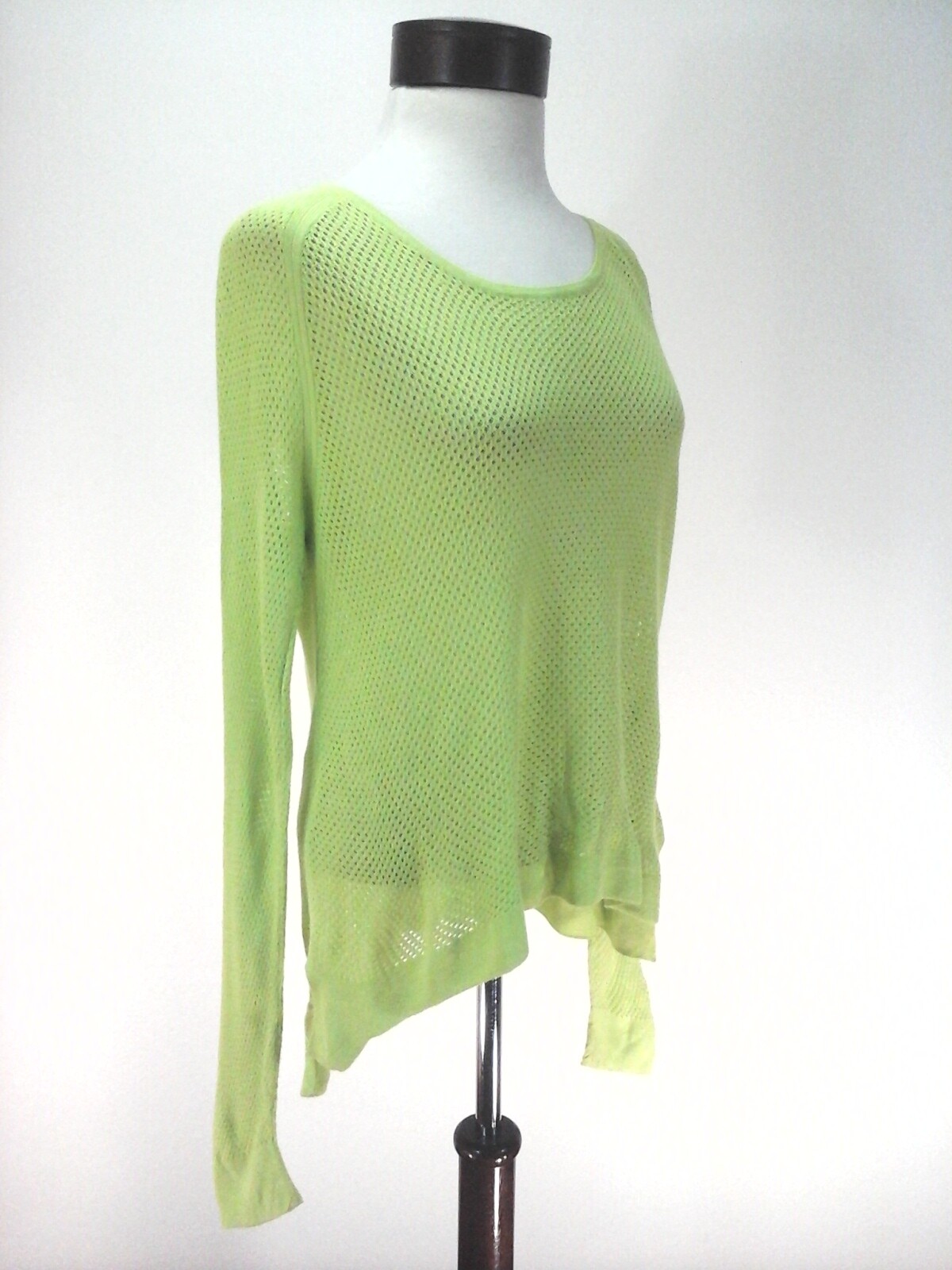 Rag u0026amp; Bone Jean Sweater Neon Green Mesh Open Knit Boat Neck Punk Rock  Womenu0026#039;s M | eBay