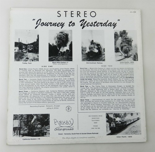 2 Vinyl 33 1/3 rpm 12" LP's JOUNEY to YESTERDAY Vol. 1 & 2 Steam UP GT ~ T63k - 第 3/5 張圖片