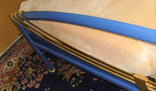 Design Doppelbett, vergoldet, Metall, 200 x 200 cm, Sonderanfertigung: Erhöht - Bild 2 von 4