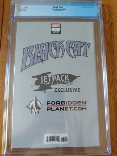Black Cat #1 CGC 9.6 Jetpack Forbidden Planet Exclusive Marvel 2019 Comic Book - Picture 7 of 9