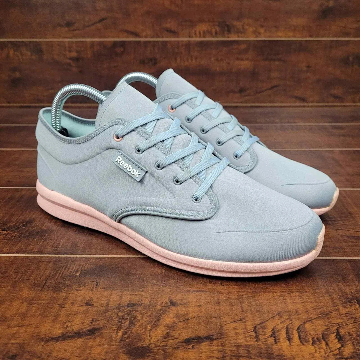 Reebok City Walk Gray Pink Lightweight Athletic Running Shoes