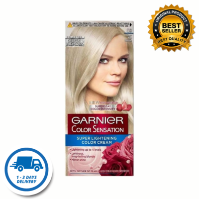 Garnier Color Sensation Vivids Blonde Hair Dye Permanent S9 Silver ash  blonde