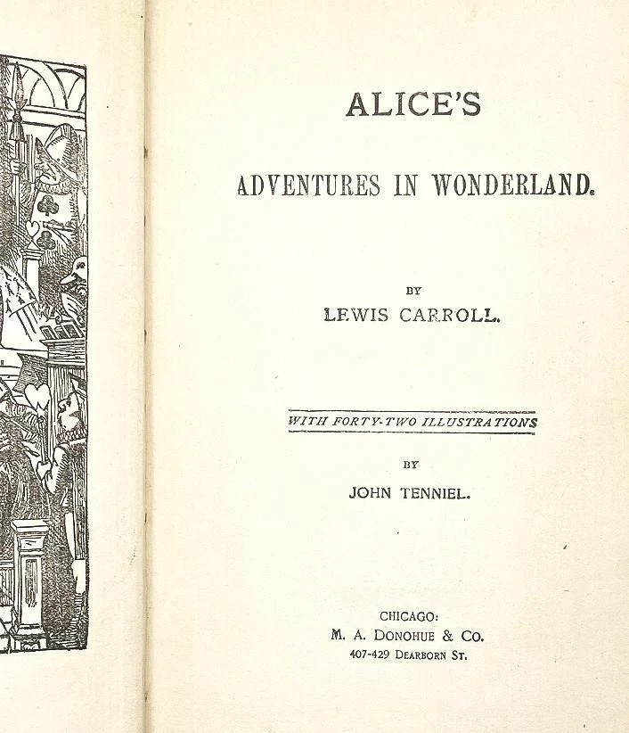 1906 Antique Golf Interest ALICE IN WONDERLAND M. A. Donohue Gift Idea! - Image 4 of 4