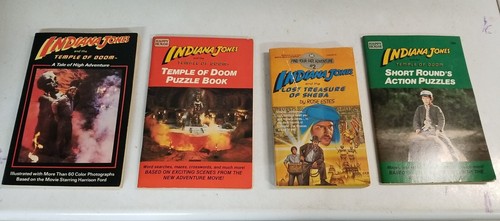 Indiana Jones Temple Doom Puzzle Book Lot CYOA Lost Treasure Sheba T9