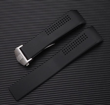 Tag Heuer Replacement Watch Band 24mm RUBBER STRAP WITH BUCKLE