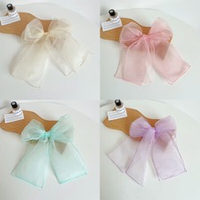 Headdress Fashion Hair Pin Oversized Bow Tie Top Clip Hair Accessories Organza