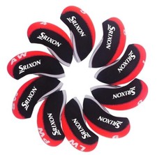 10Pcs Srixon Club Golf Iron Head Covers Headcovers Neoprene Red