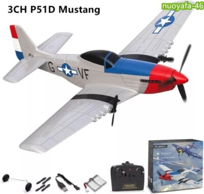 Volantex P51D Fighter 2.4G 3CH Wing 400mm RC Airplane 6Axis Aerobatic RTF Glider