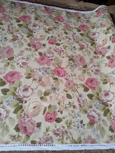 LINEN Warwick Witham Heritage Upholstery Curtain Floral Pattern Fabric Material - Picture 8 of 12