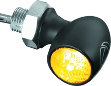 Kuryakyn Kellerman Atto Clear Lens Amber Satin Black | P/N 2535