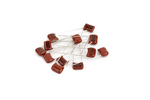 Genuine Fender Metalized Polyester Film Radial .022 uF Capacitors, Set of 12