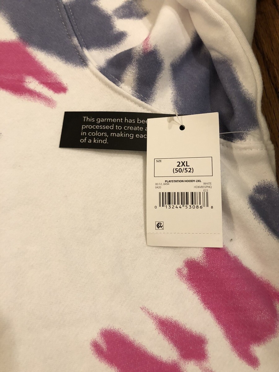 PlayStation Men's Officially Licensed PS Logo Tie Dye Hoodie Sweatshirt 2XL  NEW | eBay